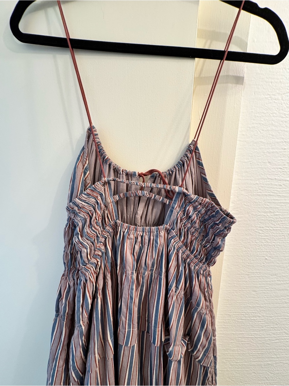 Free People Striped Spaghetti Strap Maxi Dress - Blue/purple - Picture 3 of 5